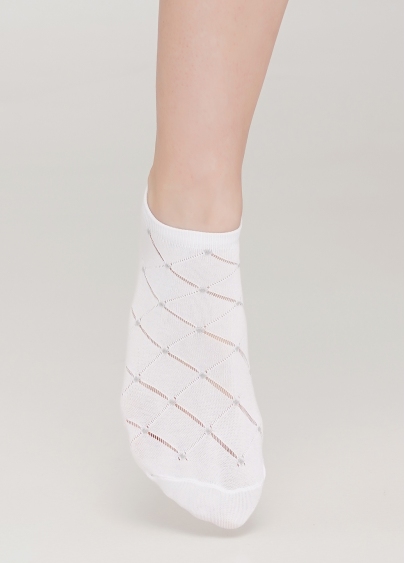 Шкарпетки короткі жіночі WS1 AIR 001 [WS1C/Aj-001] (білий)