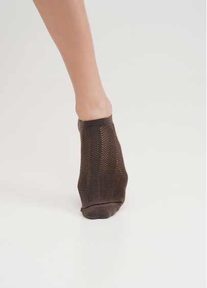 Хлопковые носки короткие WS1 AIR 006 haze (коричневый)