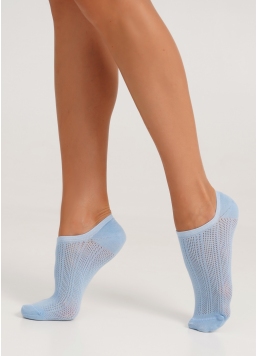 Носки короткие с сетчатым плетением WS1 AIR 010 baby blue (голубой)