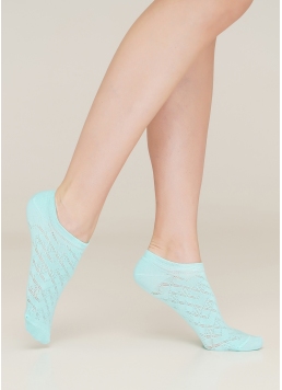 Женские короткие носки WS1 AIR NUDE 008 light mint (зеленый)