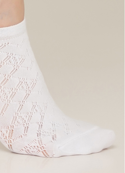 Жіночі короткі шкарпетки WS1 AIR NUDE 008 white (білий)