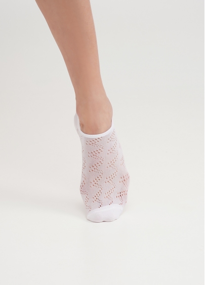 Шкарпетки короткі непомітні WS1 AIR PA 001 bianco (білий)