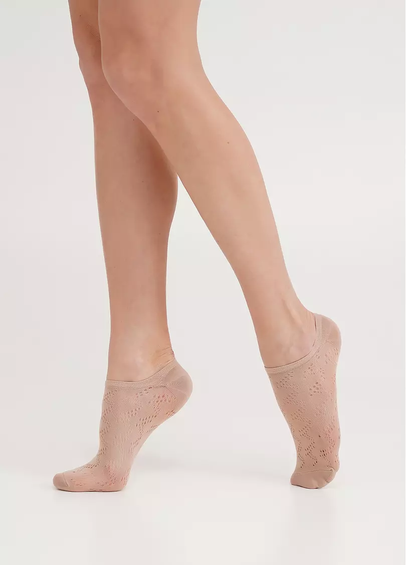 Носки короткие незаметные WS1 AIR PA 001 nude (бежевый)