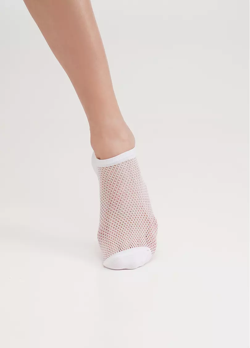 Короткие носки сетчатые WS1 AIR PA 002 bianco (белый)