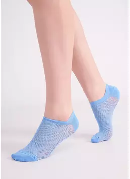 Короткі шкарпетки сітчасті WS1 AIR PA 002 lacecap hydrangea (блакитний)