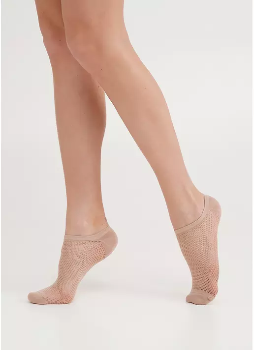Короткі шкарпетки сітчасті WS1 AIR PA 002 nude (бежевий)