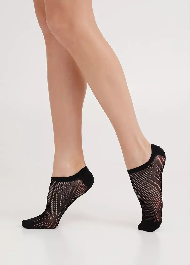 Носки с ажурной сеткой WS1 AIR PA 005 nero (черный)