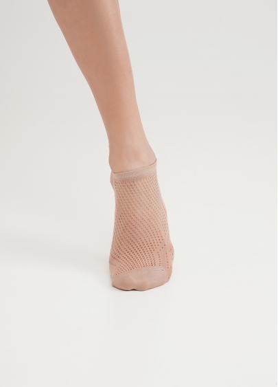 Шкарпетки з ажурною сіткою WS1 AIR PA 005 nude (бежевий)