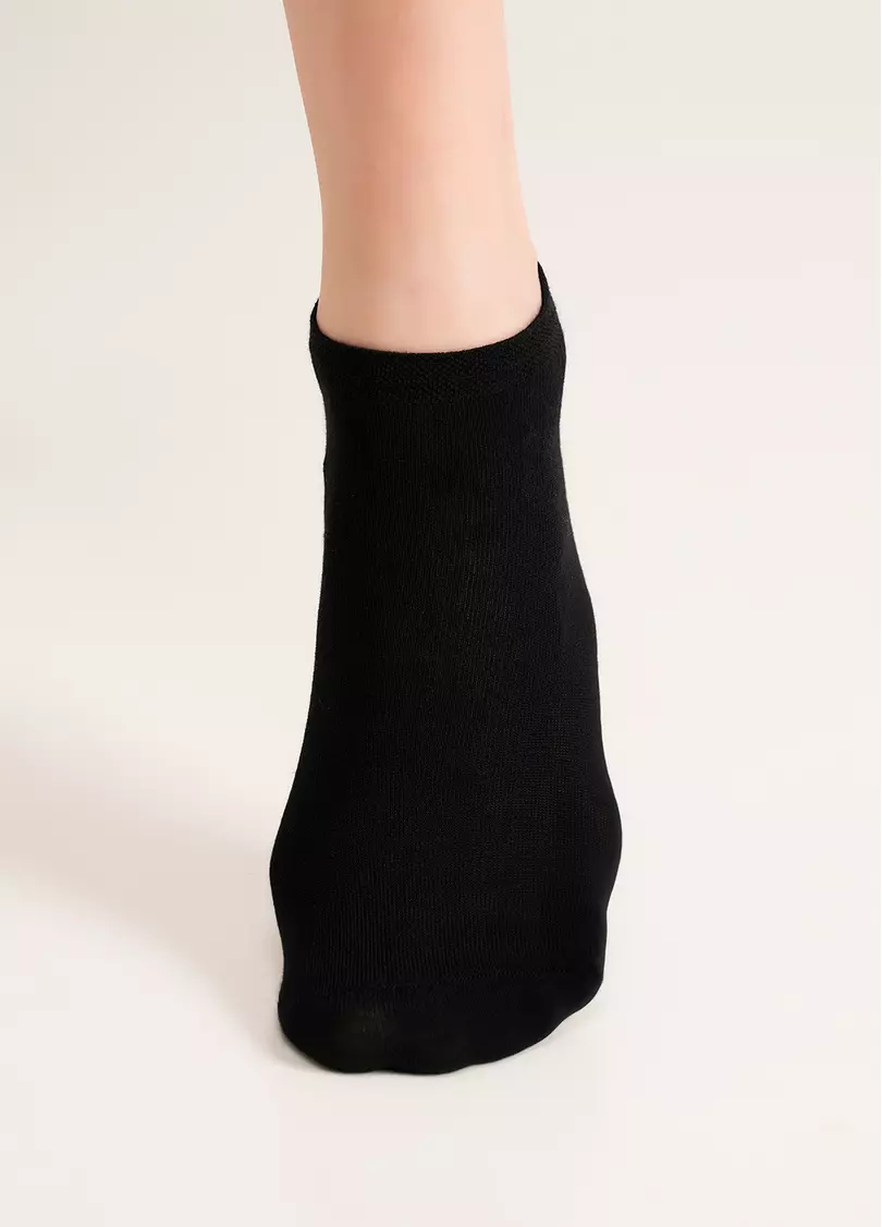 Короткі шкарпетки з бамбуку WS1 BAMBOO black (чорний)