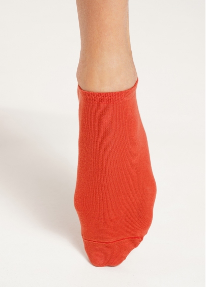 Женские короткие носки (2 пары) WS1 CLASSIC haze/ceramite (коричневый/помаранчевый)