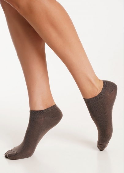 Жіночі короткі шкарпетки (2 пари) WS1 CLASSIC haze/chantarel (коричневий/бежевий)