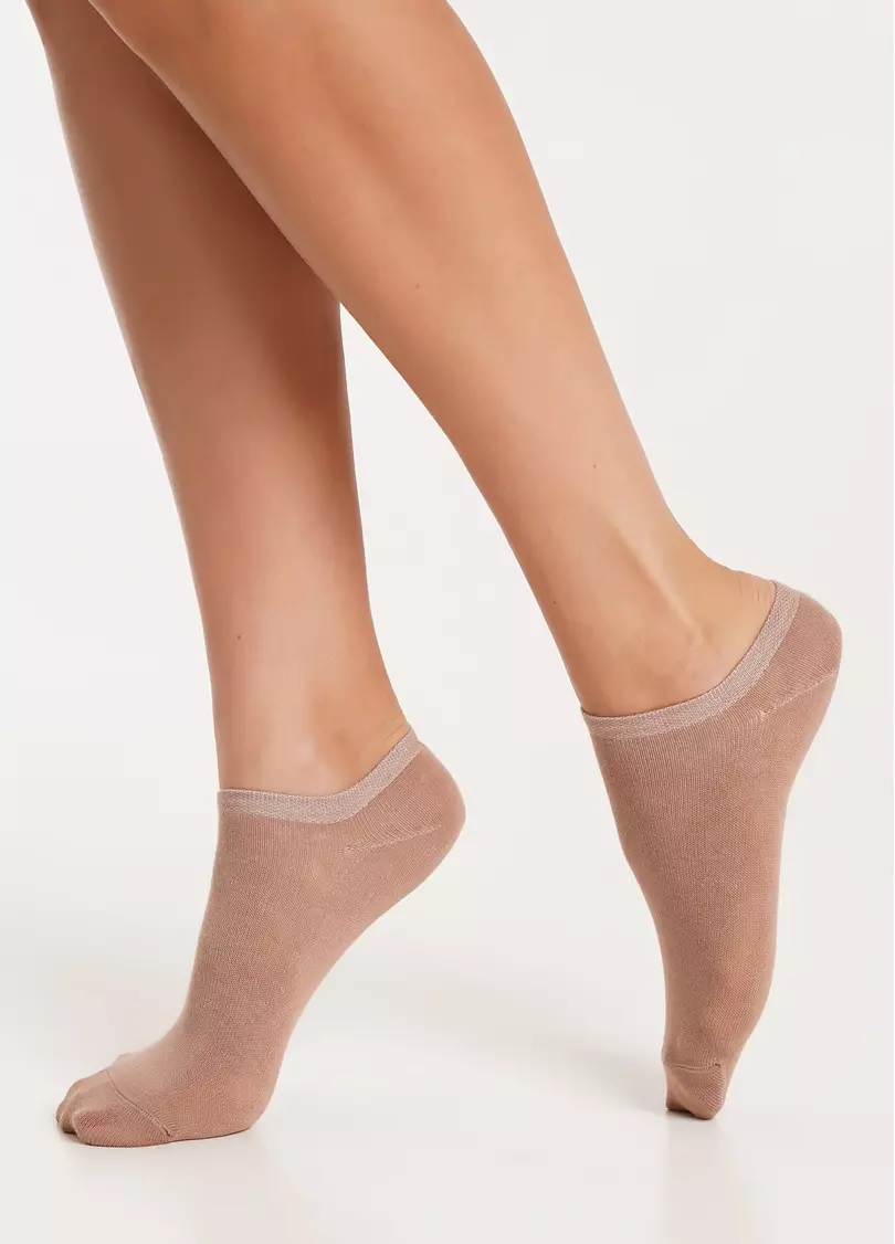 Жіночі короткі шкарпетки (2 пари) WS1 CLASSIC haze/chantarel (коричневий/бежевий)