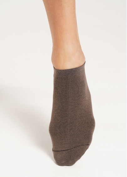 Женские короткие носки (2 пары) WS1 CLASSIC haze/iron (коричневый/серый)