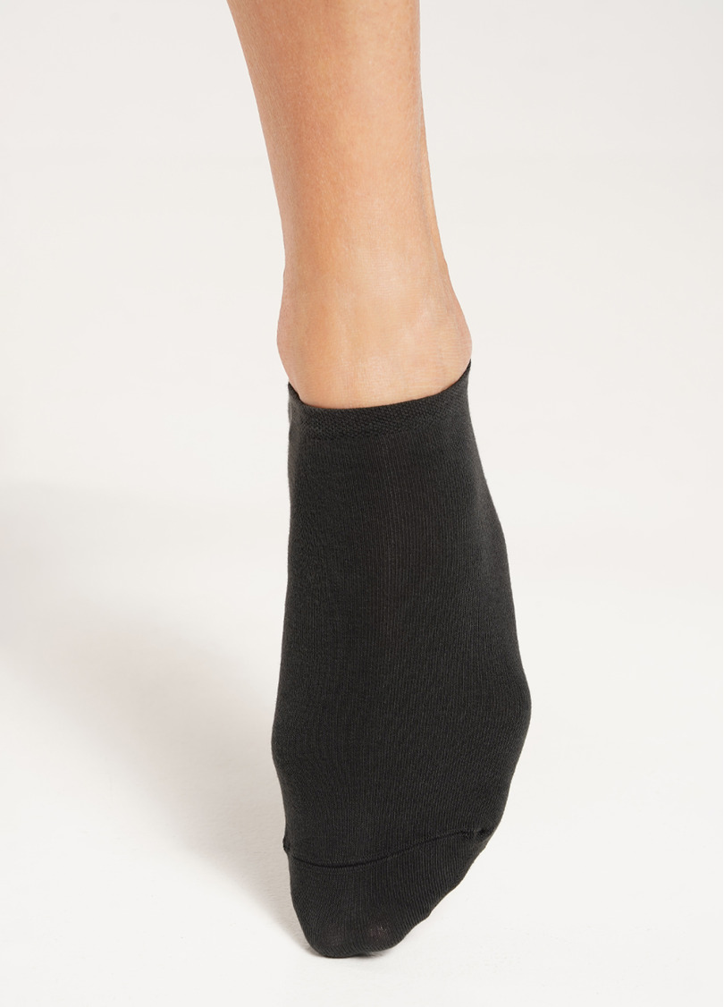 Женские короткие носки (2 пары) WS1 CLASSIC haze/iron (коричневый/серый)