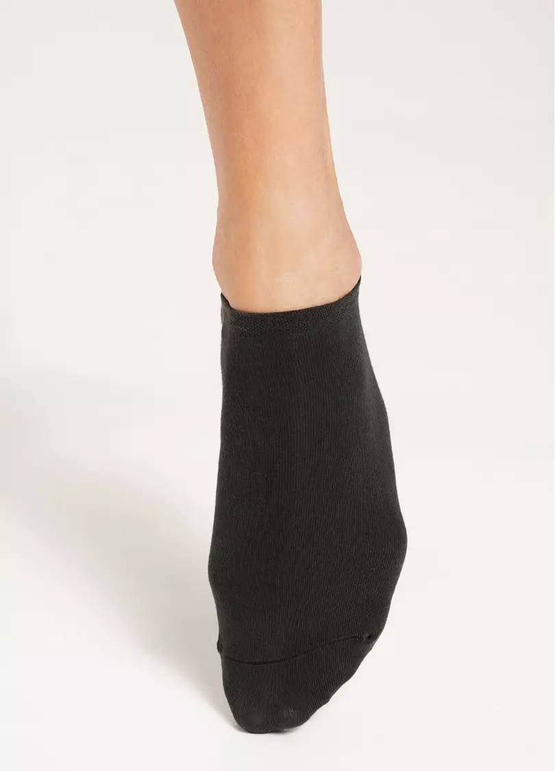 Женские короткие носки (2 пары) WS1 CLASSIC haze/iron (коричневый/серый)