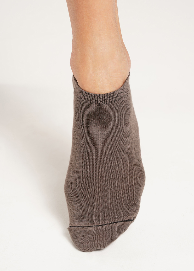 Жіночі короткі шкарпетки (2 пари) WS1 CLASSIC haze/khaki (коричневий/зелений)