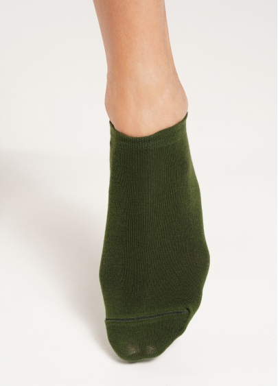 Жіночі короткі шкарпетки (2 пари) WS1 CLASSIC haze/khaki (коричневий/зелений)