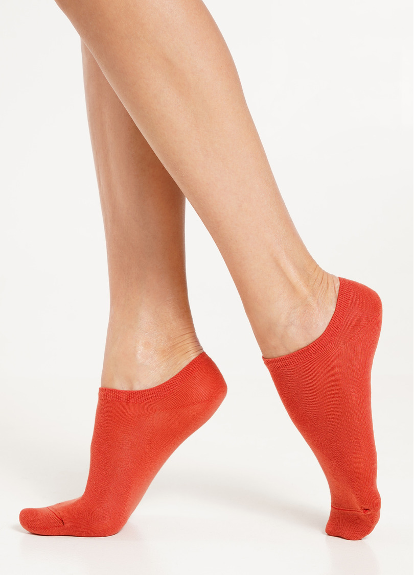 Жіночі короткі шкарпетки (2 пари) WS1 CLASSIC khaki/ceramite (зелений/помаранчевий)