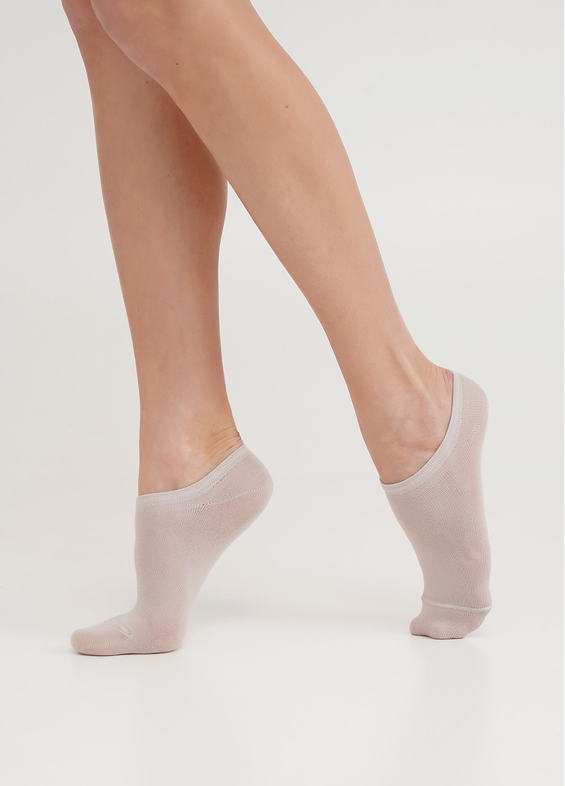 Жіночі короткі шкарпетки (2 пари) WS1 CLASSIC moonlight/blushing bride (бежевий/рожевий)