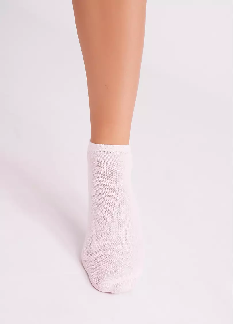 Женские короткие носки (2 пары) WS1 CLASSIC sand/blushing bride (бежевый/розовый)