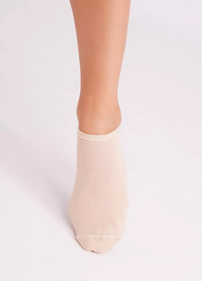 Женские короткие носки (2 пары) WS1 CLASSIC sand/blushing bride (бежевый/розовый)