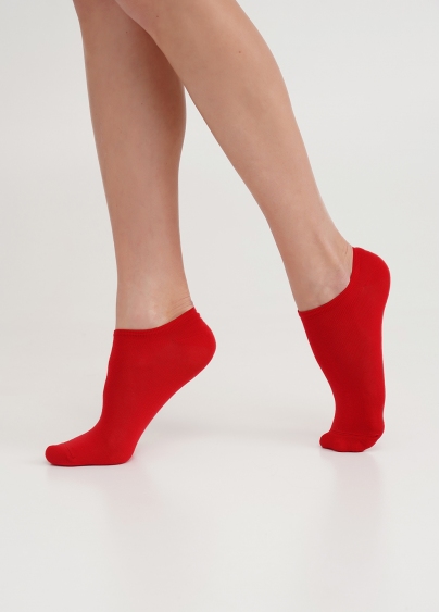 Короткие носки женские WS1 CLASSIC red (красный)