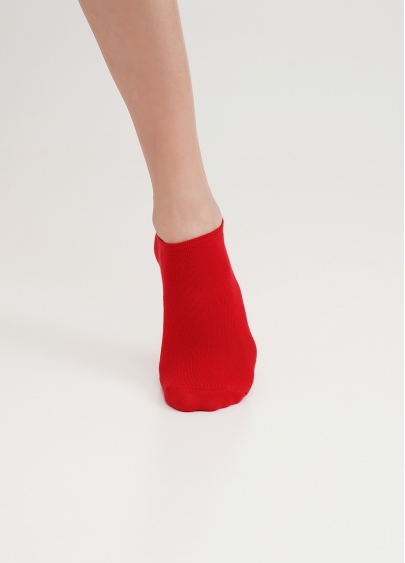 Короткие носки женские WS1 CLASSIC red (красный)
