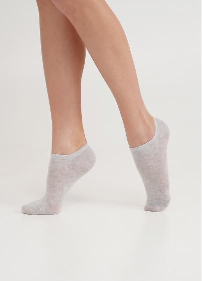 Короткие носки женские WS1 CLASSIC silver melange (серый)
