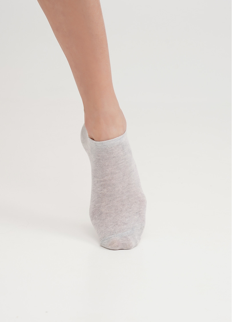 Короткие носки женские WS1 CLASSIC silver melange (серый)