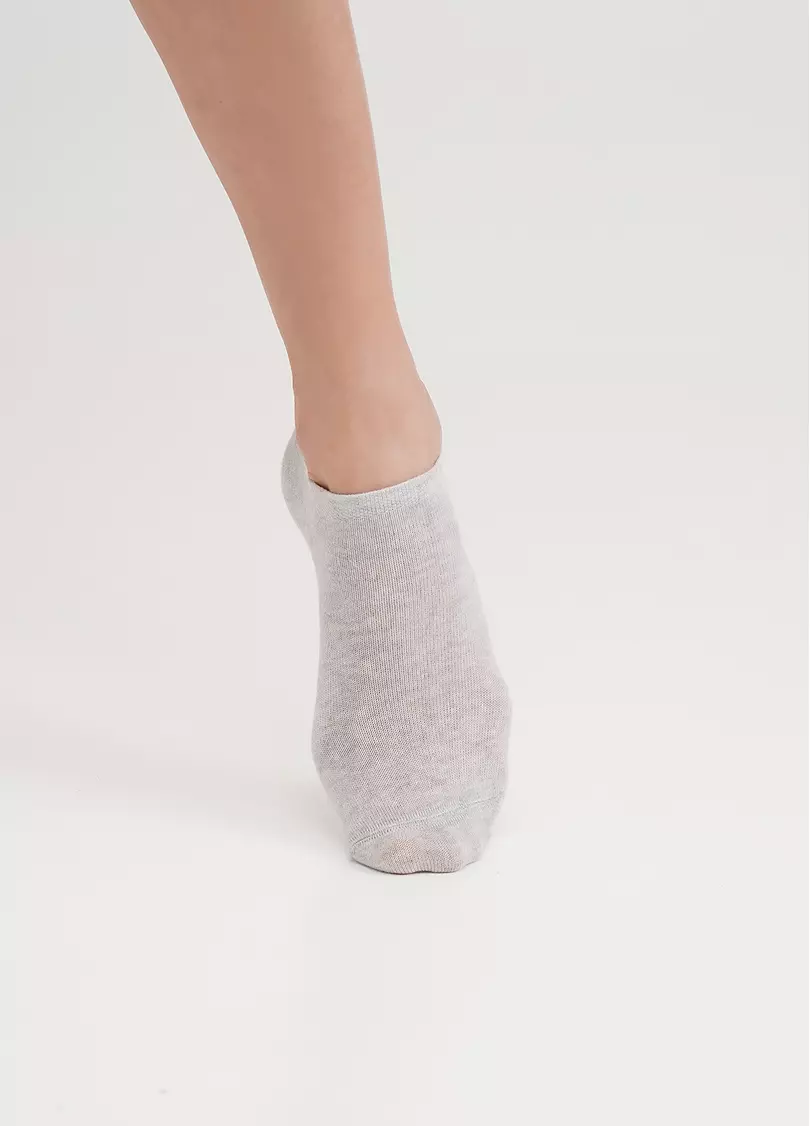 Короткие носки женские WS1 CLASSIC silver melange (серый)