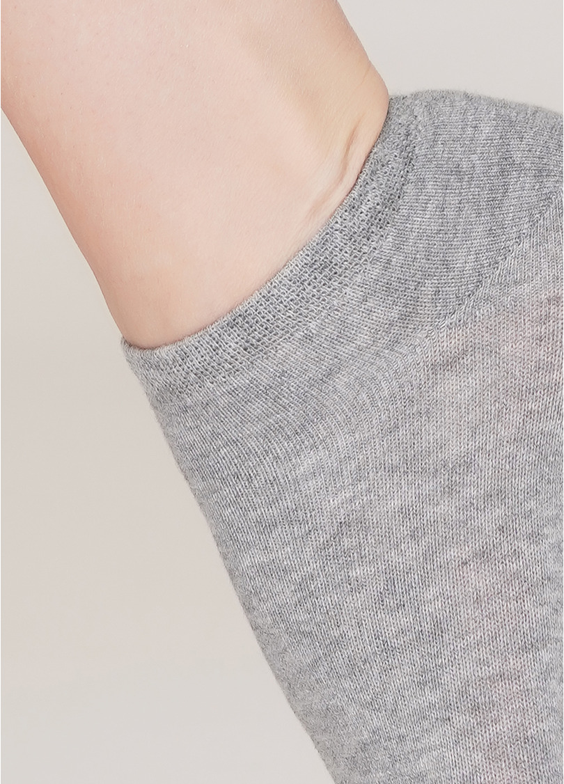 Женские короткие носки (2 пары) WS1 CLASSIC light grey melange (меланж)