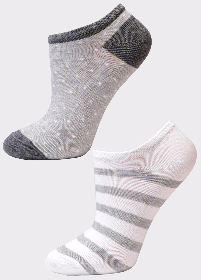 Женские короткие носки (2 пары) WS1 FASHION 045 + WS1 FASHION 048