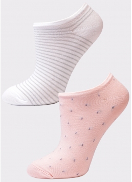 Женские короткие носки (2 пары) WS1 FASHION 046 + WS1 LUREX 009