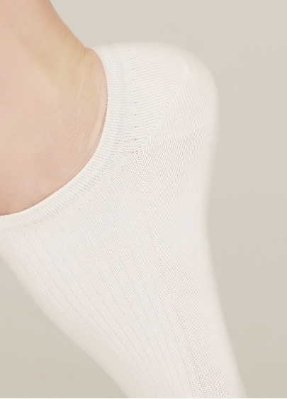 Жіночі короткі шкарпетки WS1 FASHION NUDE 043 ecru (білий)