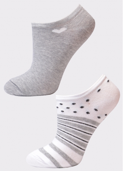 Женские короткие носки (2 пары) WS1 LUREX 005 + WS1 LUREX 008