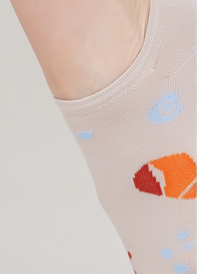 Жіночі короткі шкарпетки WS1 MARINE 010 (бежевий)