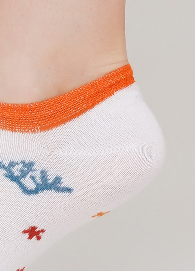 Жіночі короткі шкарпетки WS1 MARINE 011 (білий)