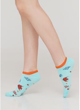 Жіночі короткі шкарпетки WS1 MARINE 011 (м'ятний)