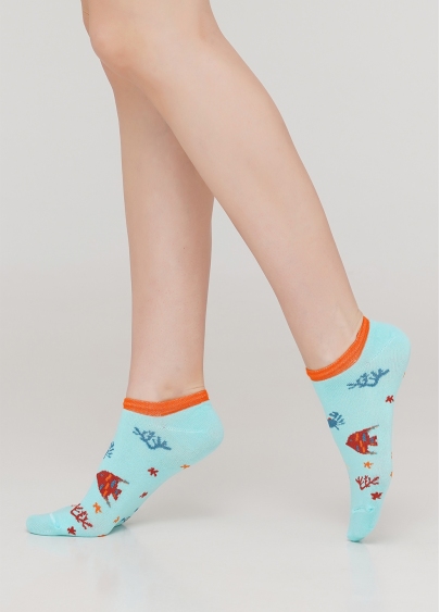 Жіночі короткі шкарпетки WS1 MARINE 011 (м'ятний)