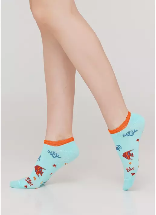 Жіночі короткі шкарпетки WS1 MARINE 011 (м'ятний)