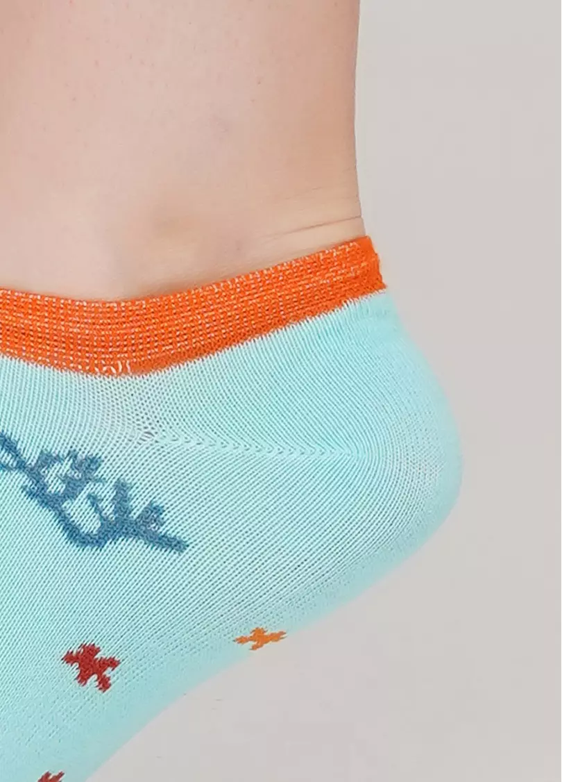 Женские короткие носки WS1 MARINE 011 (мятный)
