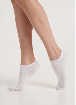 Жіночі шкарпетки короткі WS1 SOFT BACKGROUND 002 white (білий)