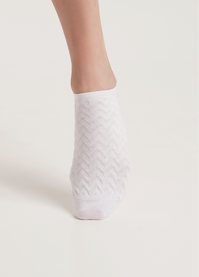 Жіночі шкарпетки короткі WS1 SOFT BACKGROUND 002 white (білий)