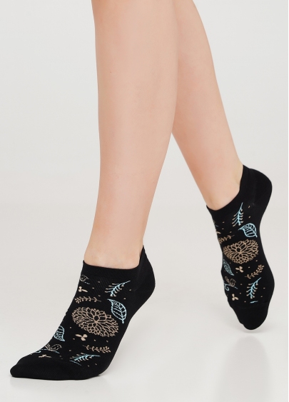Бавовняні шкарпетки з блискучим візерунком WS1 SOFT LUREX 003 (WS1 PREMIUM LUREX 003) nero (чорний)