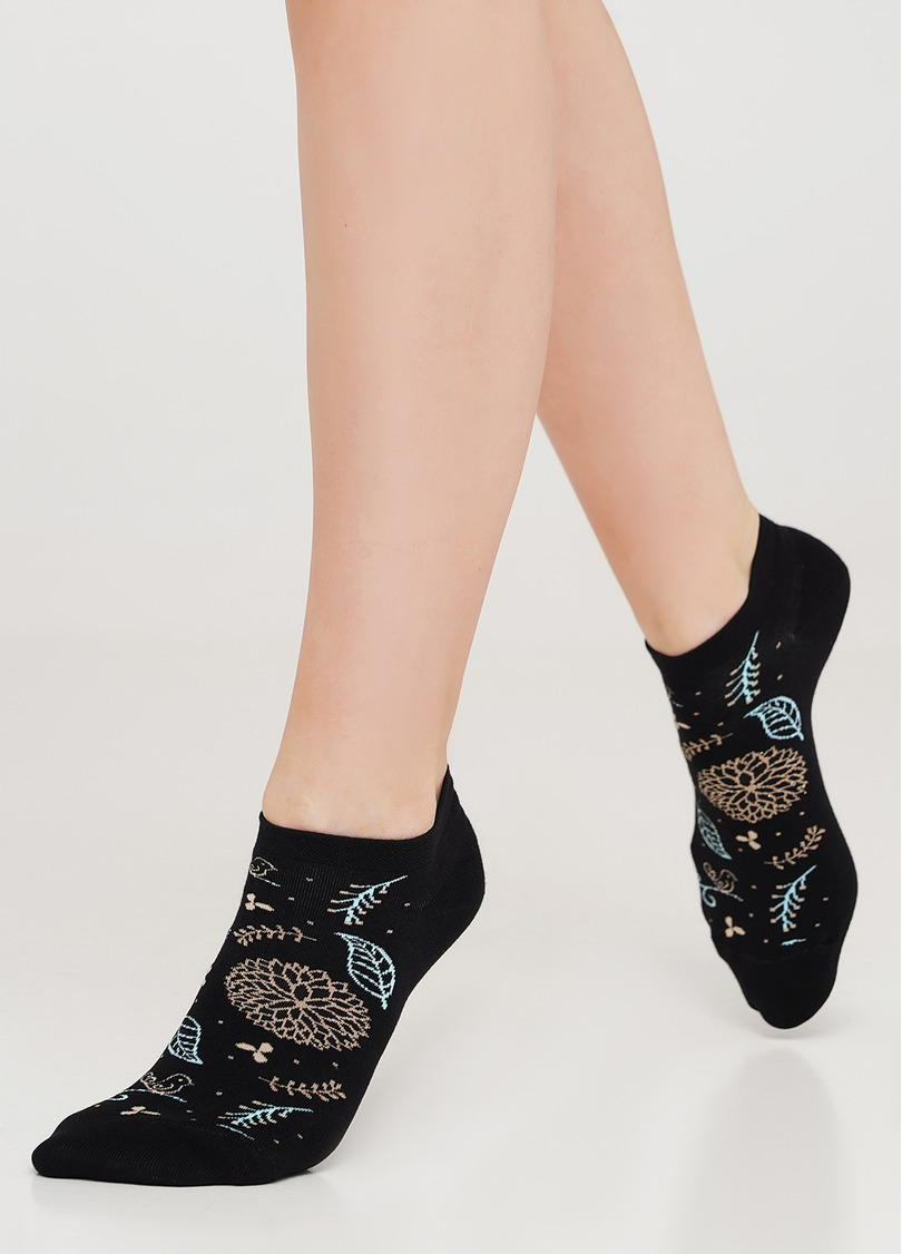 Бавовняні шкарпетки з блискучим візерунком WS1 SOFT LUREX 003 (WS1 PREMIUM LUREX 003) nero (чорний)