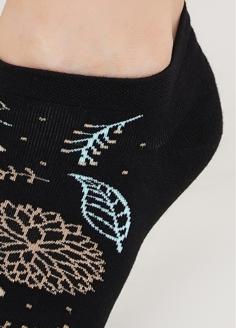 Бавовняні шкарпетки з блискучим візерунком WS1 SOFT LUREX 003 (WS1 PREMIUM LUREX 003) nero (чорний)