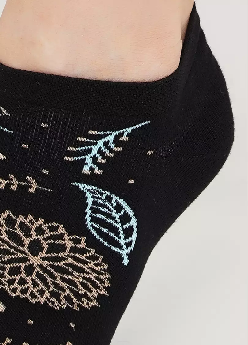 Хлопковые носки с блестящим узором WS1 SOFT LUREX 003 (WS1 PREMIUM LUREX 003) nero (черный)