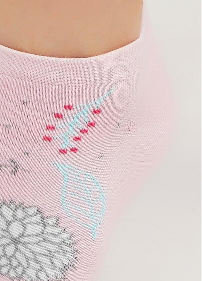 Бавовняні шкарпетки з блискучим візерунком WS1 SOFT LUREX 003 (WS1 PREMIUM LUREX 003) pearl (рожевий)