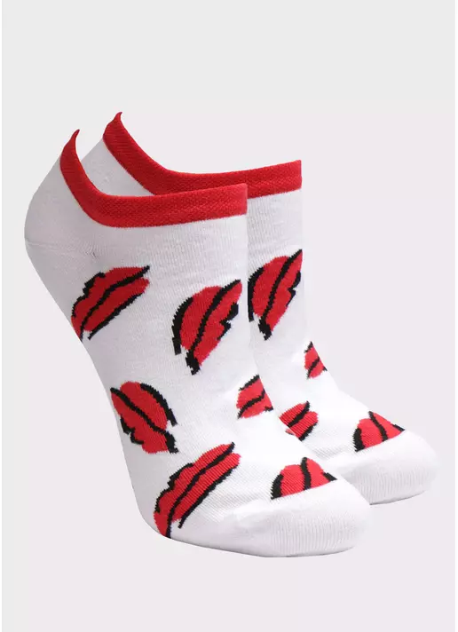 Жіночі короткі шкарпетки з принтом WS1 SOFT VALENTINE 002