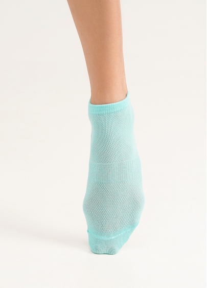 Короткі шкарпетки з високою п'ятою WS1 SUMMER SPORT 001 light mint (зелений)